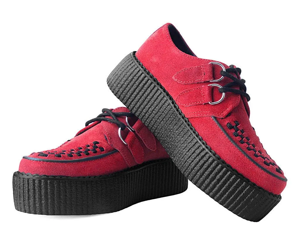 Red Suede Mondo Creeper