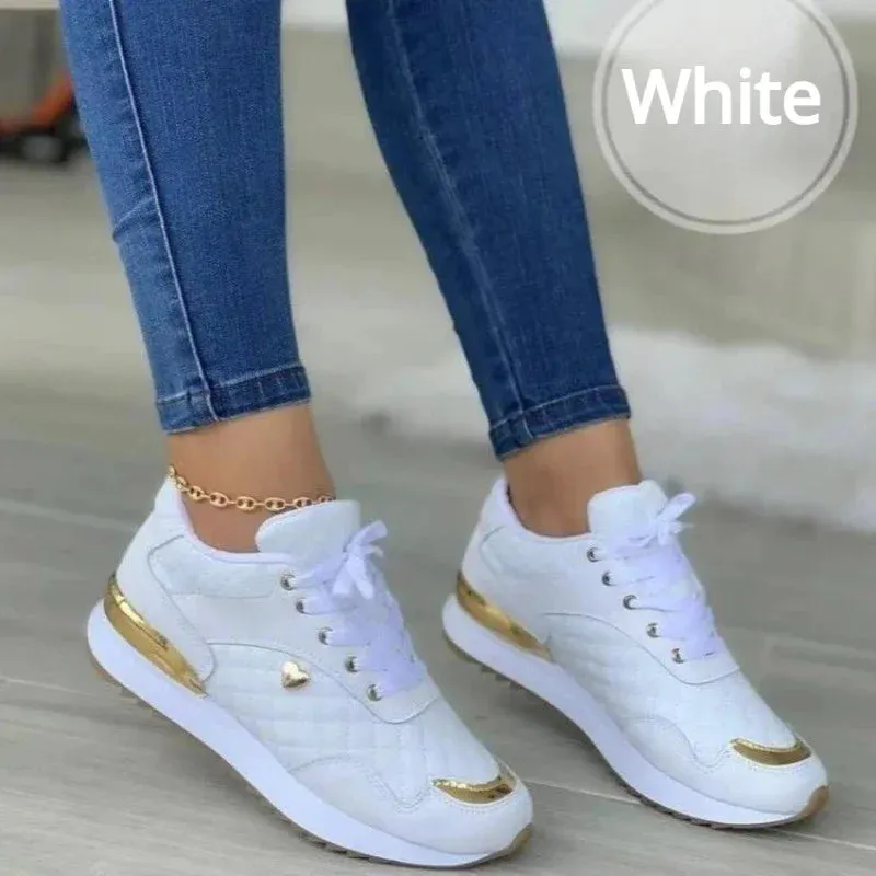 Red Women Casual Shoes for Women Platform Female Shoes Running Shoe