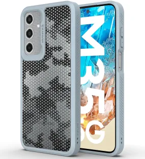 Samsung Galaxy M35 Back Cover Case | Honeycomb-Gray