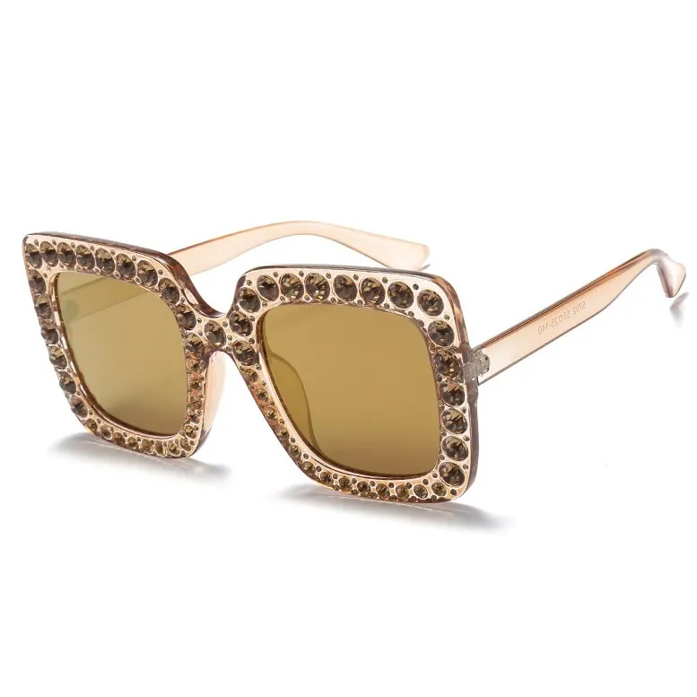 Square Shades Shining Diamond Sunglasses