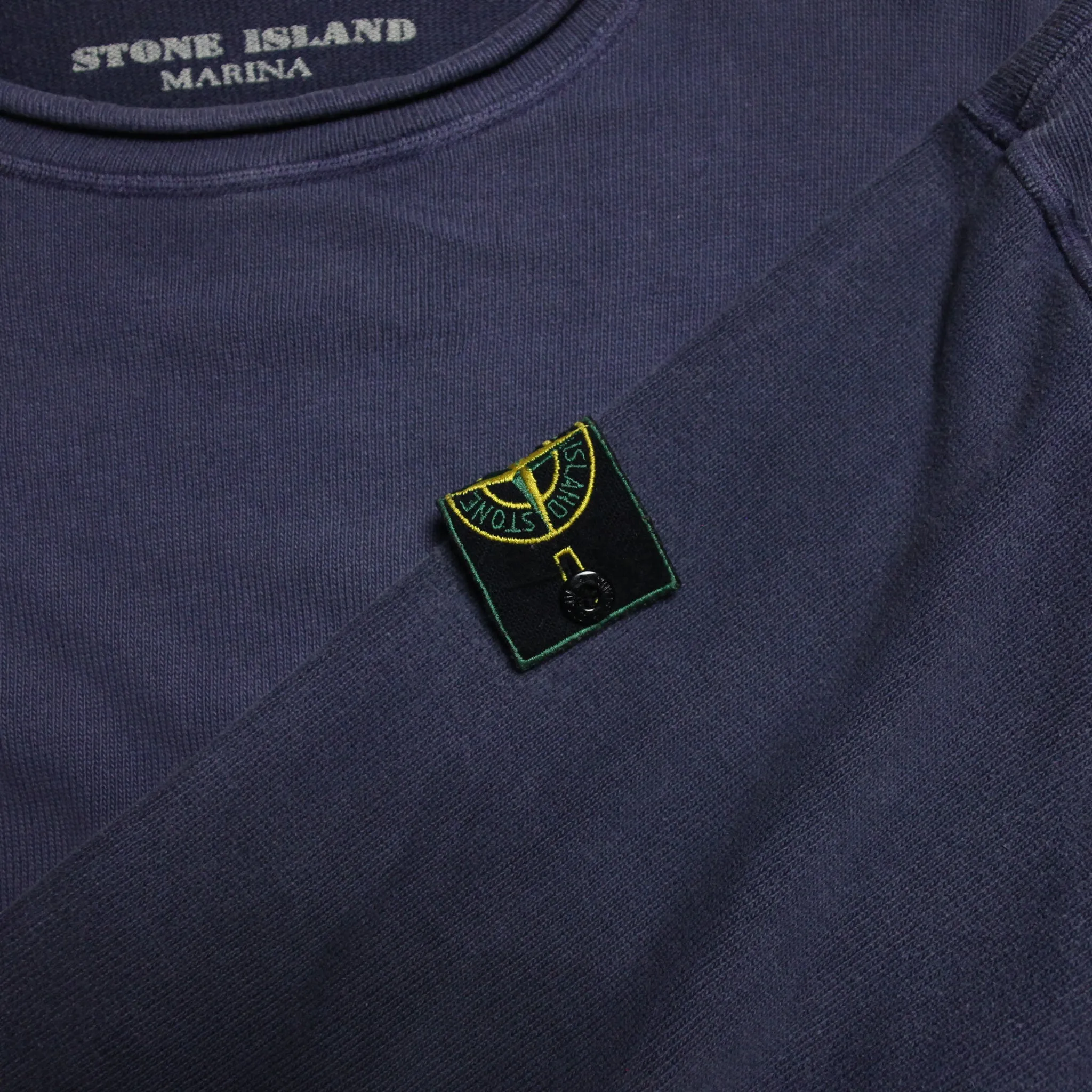 Stone Island Marina SS 1996 Blue Crew Neck Sweatshirt