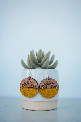 Sunflower Dangle Earrings