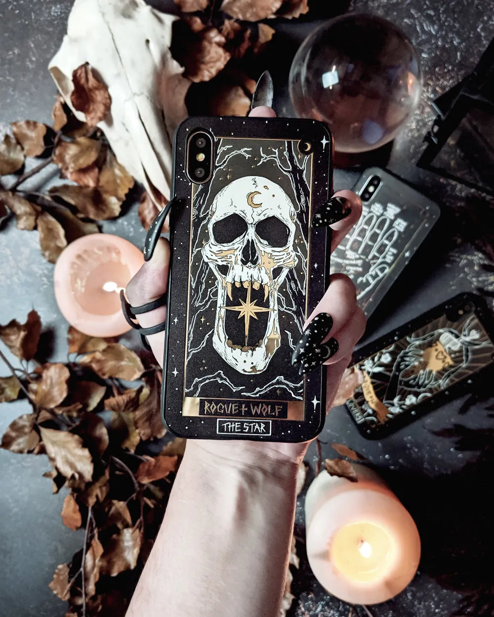 The Star Tarot Phone Case - Mirror Gold Details