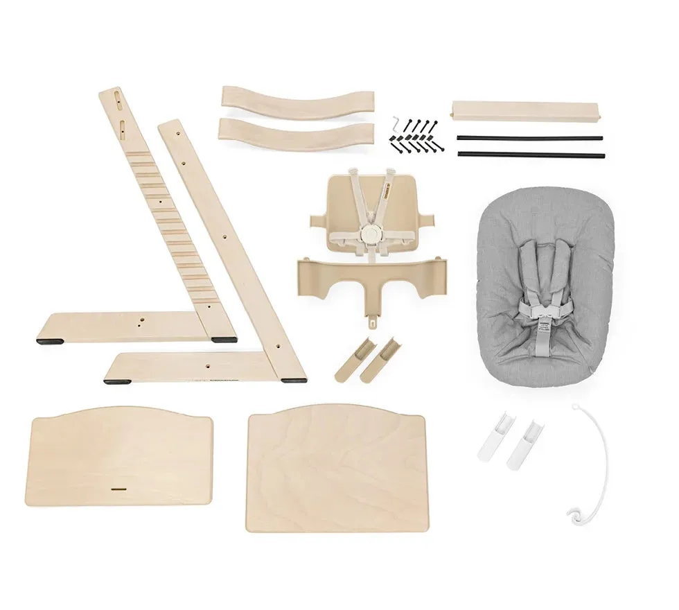 Tripp Trapp High Chair Natural and Newborn Set | Natural