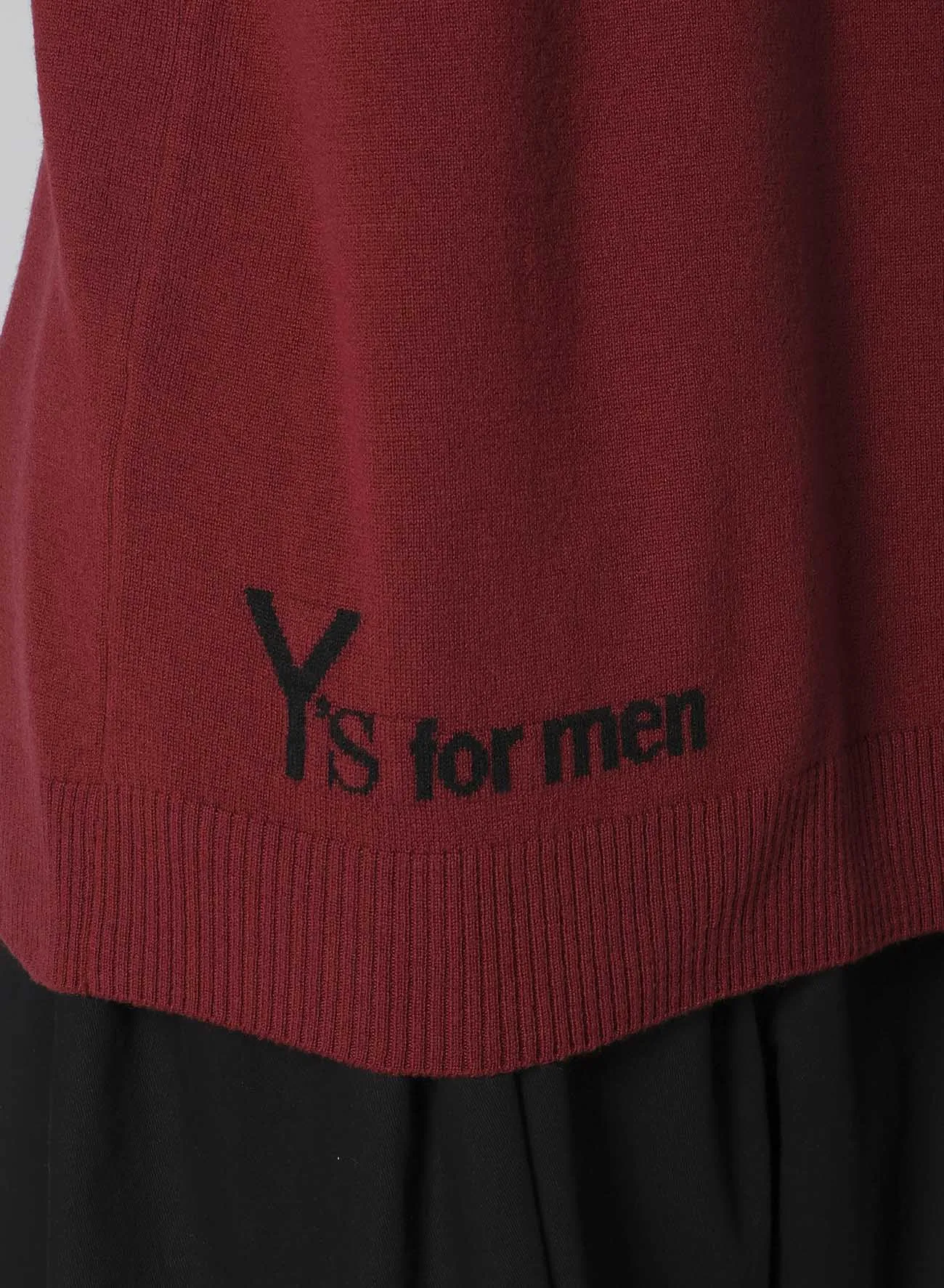 TURTLE NECK INTARSIA KNIT WITH Y's for men LOGO